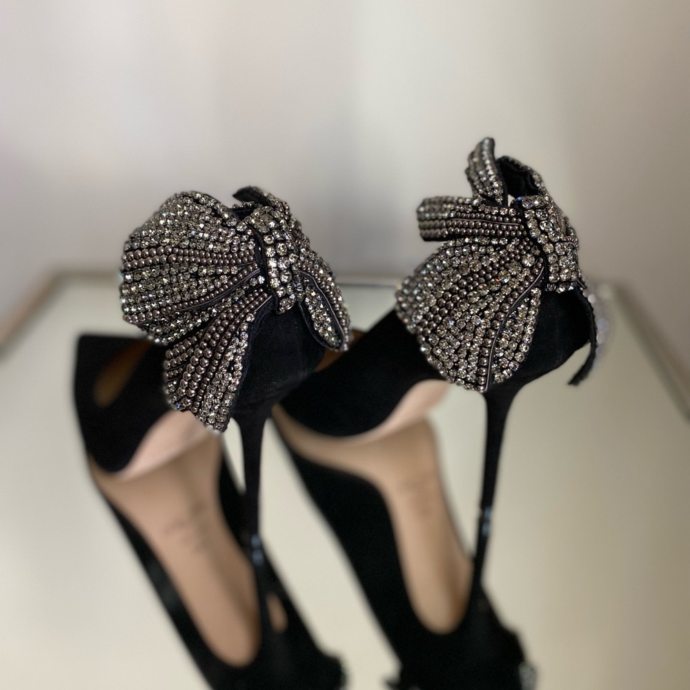 New JIMMY CHOO Love 100 embellished suede pumps $1,575 39.5 - Picture 11 of 15